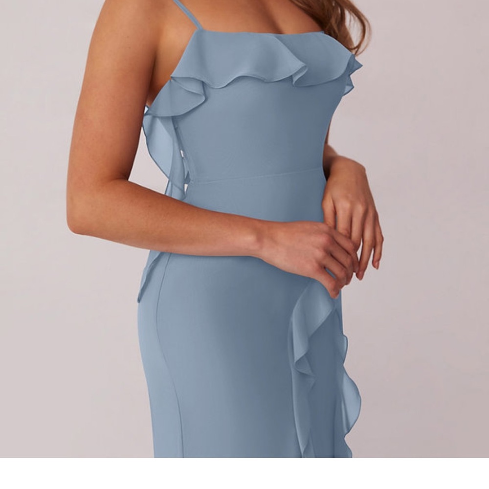 Barbie Dusty Blue Ruffle Dress